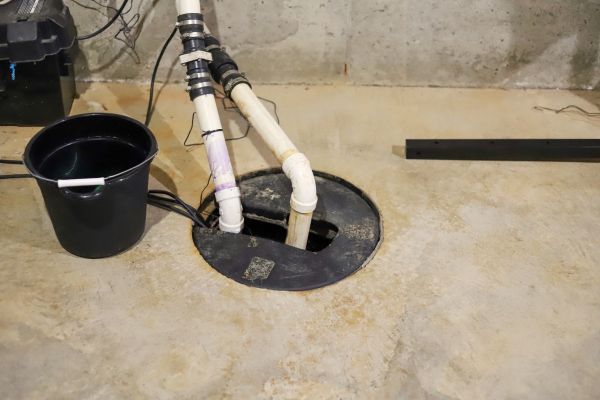 Interior Basement Drainage in Everett